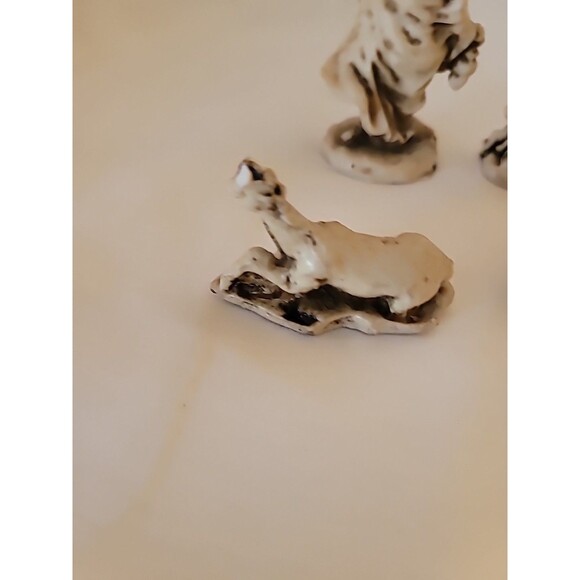 Vintage Chalk ? Nativity Scene, 6 Pieces Miniature 3" To 1" Height - Picture 13 of 16